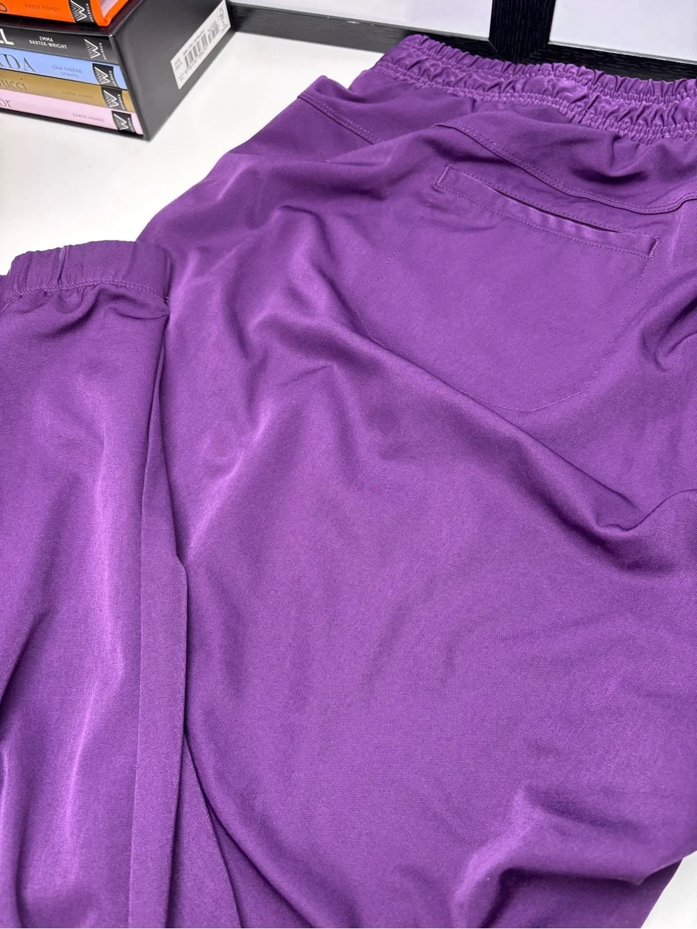 Healing Hands HH Works Women’s Renee Jogger Purple Scrub Pants EUC Size 2X